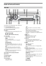 Preview for 5 page of Sony MEX-GS810BH Operating Instructions Manual