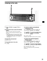 Предварительный просмотр 11 страницы Sony MEX-IHD Operating Instructions Manual