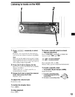 Предварительный просмотр 13 страницы Sony MEX-IHD Operating Instructions Manual