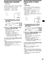 Предварительный просмотр 21 страницы Sony MEX-IHD Operating Instructions Manual