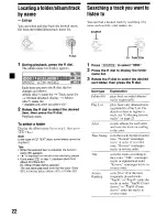 Предварительный просмотр 22 страницы Sony MEX-IHD Operating Instructions Manual