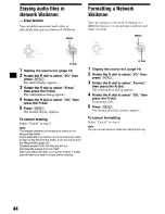 Предварительный просмотр 44 страницы Sony MEX-IHD Operating Instructions Manual