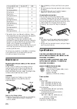 Предварительный просмотр 24 страницы Sony MEX-M100BT Operating Instructions Manual