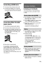 Preview for 13 page of Sony MEX-M71BT Operating Instructions Manual