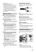 Предварительный просмотр 41 страницы Sony MEX-M71BT Operating Instructions Manual