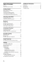 Preview for 4 page of Sony MEX-N4000BT Operating Instructions Manual