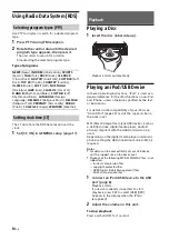 Preview for 10 page of Sony MEX-N4000BT Operating Instructions Manual