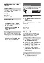 Preview for 13 page of Sony MEX-N4000BT Operating Instructions Manual