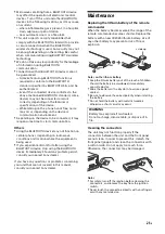 Preview for 21 page of Sony MEX-N4000BT Operating Instructions Manual