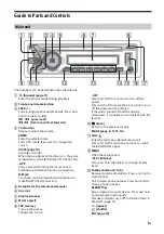 Preview for 5 page of Sony MEX-N4050BT Operating Instructions Manual