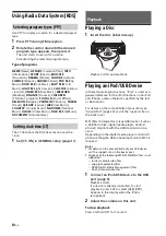 Preview for 10 page of Sony MEX-N4050BT Operating Instructions Manual