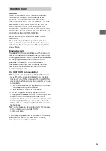 Предварительный просмотр 3 страницы Sony MEX-N4150BT Operating Instructions Manual