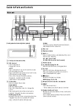 Предварительный просмотр 5 страницы Sony MEX-N4150BT Operating Instructions Manual