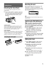 Предварительный просмотр 7 страницы Sony MEX-N4150BT Operating Instructions Manual