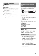 Предварительный просмотр 13 страницы Sony MEX-N4150BT Operating Instructions Manual