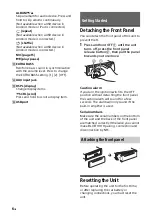 Preview for 6 page of Sony MEX-N4200BT Operating Instructions Manual