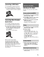 Preview for 11 page of Sony MEX-N4280BT Operating Instructions Manual