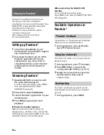 Preview for 16 page of Sony MEX-N4280BT Operating Instructions Manual