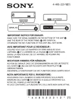 Preview for 45 page of Sony MEX-N4280BT Operating Instructions Manual