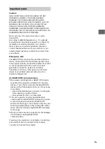 Preview for 3 page of Sony MEX-N6002BD Operating Instructions Manual
