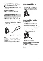 Preview for 9 page of Sony MEX-N6002BD Operating Instructions Manual