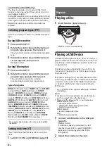 Preview for 12 page of Sony MEX-N6002BD Operating Instructions Manual