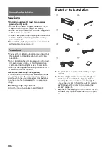 Preview for 30 page of Sony MEX-N6002BD Operating Instructions Manual