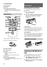 Preview for 6 page of Sony MEX-N6050BT Operating Instructions Manual