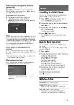 Preview for 15 page of Sony MEX-N6050BT Operating Instructions Manual