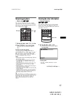 Preview for 17 page of Sony MEX-R1 Operating Instructions Manual