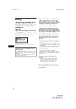 Preview for 2 page of Sony MEX-R5 - Multi Disc Player Operating Instructions Manual