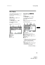 Preview for 13 page of Sony MEX-R5 - Multi Disc Player Operating Instructions Manual