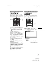 Preview for 17 page of Sony MEX-R5 - Multi Disc Player Operating Instructions Manual