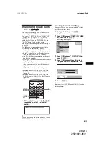 Preview for 25 page of Sony MEX-R5 - Multi Disc Player Operating Instructions Manual