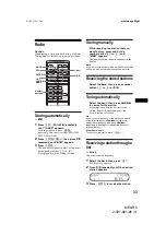 Preview for 33 page of Sony MEX-R5 - Multi Disc Player Operating Instructions Manual