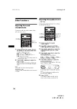 Preview for 34 page of Sony MEX-R5 - Multi Disc Player Operating Instructions Manual