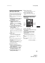 Preview for 35 page of Sony MEX-R5 - Multi Disc Player Operating Instructions Manual