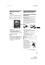 Preview for 39 page of Sony MEX-R5 - Multi Disc Player Operating Instructions Manual