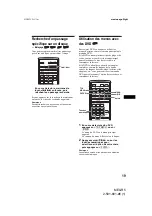 Preview for 69 page of Sony MEX-R5 - Multi Disc Player Operating Instructions Manual