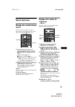 Preview for 87 page of Sony MEX-R5 - Multi Disc Player Operating Instructions Manual