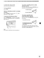 Preview for 13 page of Sony MEX-SDI Operating Instructions Manual