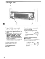 Предварительный просмотр 14 страницы Sony MEX-SDI Operating Instructions Manual