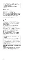 Preview for 2 page of Sony MEX-XB100BT Operating Instructions Manual