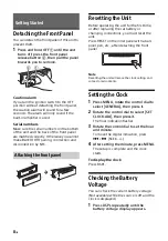 Preview for 8 page of Sony MEX-XB120BT Operating Instructions Manual