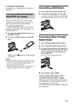 Preview for 11 page of Sony MEX-XB120BT Operating Instructions Manual