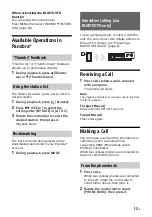 Preview for 17 page of Sony MEX-XB120BT Operating Instructions Manual