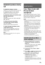 Preview for 19 page of Sony MEX-XB120BT Operating Instructions Manual