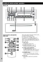 Предварительный просмотр 8 страницы Sony MEXBT2600 - Bluetooth CD Receiver Operating Instructions Manual