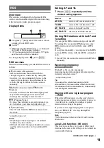 Предварительный просмотр 11 страницы Sony MEXBT2600 - Bluetooth CD Receiver Operating Instructions Manual