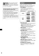 Предварительный просмотр 114 страницы Sony MEXBT2600 - Bluetooth CD Receiver Operating Instructions Manual